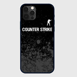 Чехол для iPhone 12 Pro Max Counter Strike glitch на темном фоне: символ сверх, цвет: 3D-черный