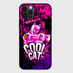 Чехол для iPhone 12 Pro Max Jo Jo - Королева убийца cool cat, цвет: 3D-черный