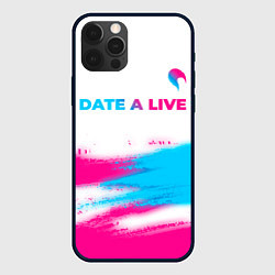 Чехол для iPhone 12 Pro Max Date A Live neon gradient style: символ сверху, цвет: 3D-черный