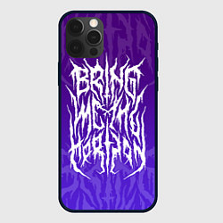 Чехол для iPhone 12 Pro Max Bring Me The Horizon Lettering, цвет: 3D-черный