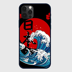 Чехол для iPhone 12 Pro Max Japan sea, цвет: 3D-черный