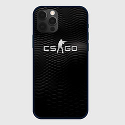 Чехол для iPhone 12 Pro Max CS GO silver logo, цвет: 3D-черный