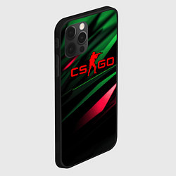 Чехол для iPhone 12 Pro Max CS GO green red, цвет: 3D-черный — фото 2