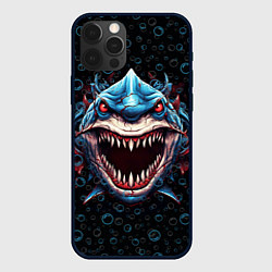 Чехол для iPhone 12 Pro Max Evil shark, цвет: 3D-черный