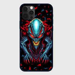 Чехол для iPhone 12 Pro Max Инопланетный монстр, цвет: 3D-черный