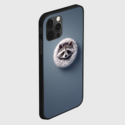 Чехол для iPhone 12 Pro Max Мордочка маленького енота, цвет: 3D-черный — фото 2