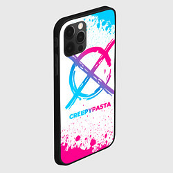 Чехол для iPhone 12 Pro Max CreepyPasta neon gradient style, цвет: 3D-черный — фото 2