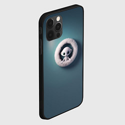Чехол для iPhone 12 Pro Max Забавный зеленоглазый пришелец, цвет: 3D-черный — фото 2