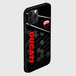 Чехол для iPhone 12 Pro Max Ducati - технологическая броня, цвет: 3D-черный — фото 2