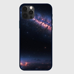 Чехол для iPhone 12 Pro Max Млечный путь в звездном небе, цвет: 3D-черный