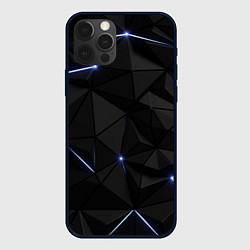 Чехол для iPhone 12 Pro Max Свет через черные плиты, цвет: 3D-черный