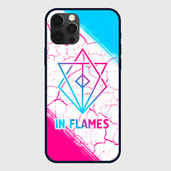 Чехол для iPhone 12 Pro Max In Flames neon gradient style, цвет: 3D-черный