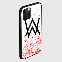 Чехол для iPhone 12 Pro Max Alan walker брызги, цвет: 3D-черный — фото 2
