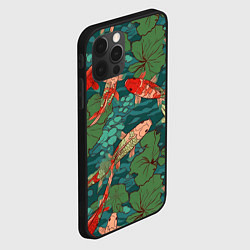 Чехол для iPhone 12 Pro Max Паттерн карпы кои, цвет: 3D-черный — фото 2