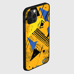Чехол для iPhone 12 Pro Max Абстракция паттерн, цвет: 3D-черный — фото 2
