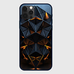 Чехол для iPhone 12 Pro Max Объемные кубы, цвет: 3D-черный