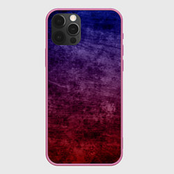 Чехол для iPhone 12 Pro Max Текстура - Red blue dark, цвет: 3D-малиновый