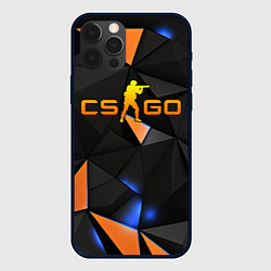 Чехол для iPhone 12 Pro Max CSGO orange style, цвет: 3D-черный