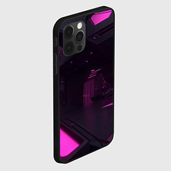 Чехол для iPhone 12 Pro Max Киберпространство, цвет: 3D-черный — фото 2