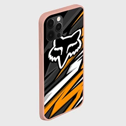 Чехол для iPhone 12 Pro Max Fox motocross racing - orange, цвет: 3D-светло-розовый — фото 2