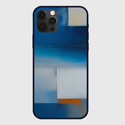 Чехол для iPhone 12 Pro Max Синяя палитра, цвет: 3D-черный