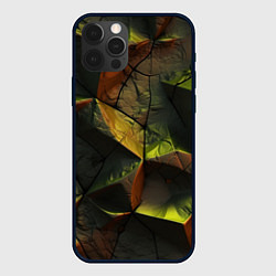 Чехол для iPhone 12 Pro Max Геометрические абстрактные фигуры, цвет: 3D-черный