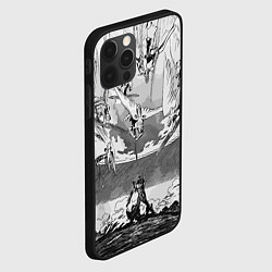 Чехол для iPhone 12 Pro Max Нападение ангелов - Евангелион, цвет: 3D-черный — фото 2