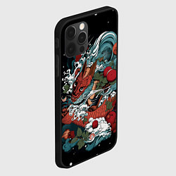 Чехол для iPhone 12 Pro Max Водный дракон, цвет: 3D-черный — фото 2