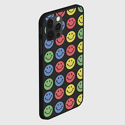 Чехол для iPhone 12 Pro Max Smiley, цвет: 3D-черный — фото 2