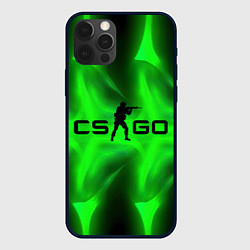 Чехол iPhone 12 Pro Max CSGO green logo