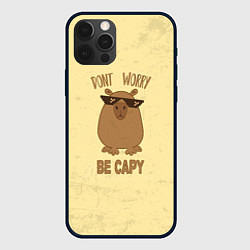 Чехол для iPhone 12 Pro Max Dont worry, цвет: 3D-черный