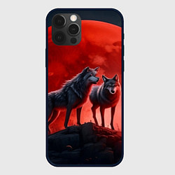 Чехол для iPhone 12 Pro Max Кровавая луна, цвет: 3D-черный