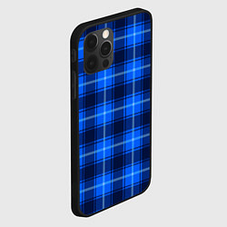 Чехол для iPhone 12 Pro Max Шотландка синий, цвет: 3D-черный — фото 2