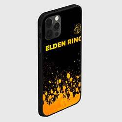 Чехол для iPhone 12 Pro Max Elden Ring - gold gradient: символ сверху, цвет: 3D-черный — фото 2