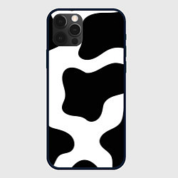 Чехол для iPhone 12 Pro Max Кожа коровы, цвет: 3D-черный