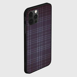 Чехол для iPhone 12 Pro Max Клетка оттенки серого, цвет: 3D-черный — фото 2
