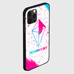 Чехол для iPhone 12 Pro Max No Mans Sky neon gradient style, цвет: 3D-черный — фото 2