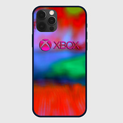Чехол iPhone 12 Pro Max Xbox game studio neon
