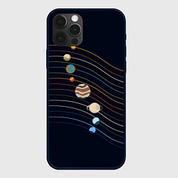 Чехол для iPhone 12 Pro Max Парад планет 2024, цвет: 3D-черный