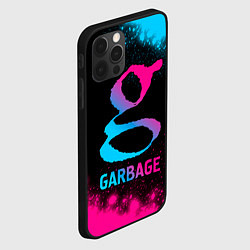 Чехол для iPhone 12 Pro Max Garbage - neon gradient, цвет: 3D-черный — фото 2