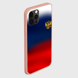 Чехол для iPhone 12 Pro Max Символика России герб, цвет: 3D-светло-розовый — фото 2