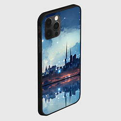 Чехол для iPhone 12 Pro Max Хрустальный город, цвет: 3D-черный — фото 2
