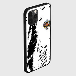 Чехол для iPhone 12 Pro Max Россия спорт краски герб, цвет: 3D-черный — фото 2