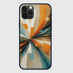 Чехол для iPhone 12 Pro Max Цветная абстракция - нейросеть, цвет: 3D-черный