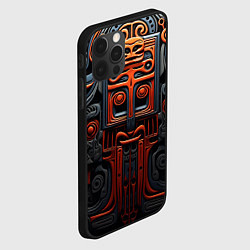 Чехол для iPhone 12 Pro Max Арт в этническом стиле, цвет: 3D-черный — фото 2