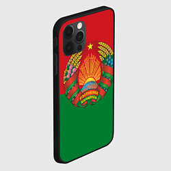 Чехол для iPhone 12 Pro Max Республика Беларусь, цвет: 3D-черный — фото 2