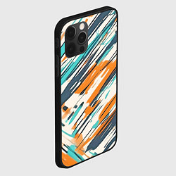 Чехол для iPhone 12 Pro Max Абстракция разноцветная, цвет: 3D-черный — фото 2