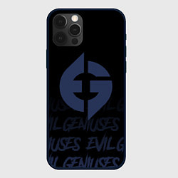 Чехол для iPhone 12 Pro Max Evil geniuses style, цвет: 3D-черный