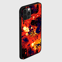 Чехол для iPhone 12 Pro Max Огненная вулканическая лава, цвет: 3D-черный — фото 2