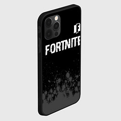Чехол для iPhone 12 Pro Max Fortnite glitch на темном фоне посередине, цвет: 3D-черный — фото 2